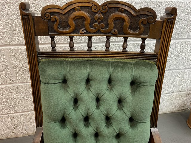 Preview of the first image of Victorian Low Ladies/Nursing Chair.
