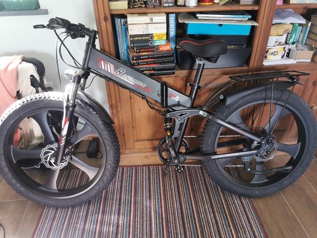 Preview of the first image of RANDRIDE Hummer X - Folding Commuter Electric Bike 1000W.