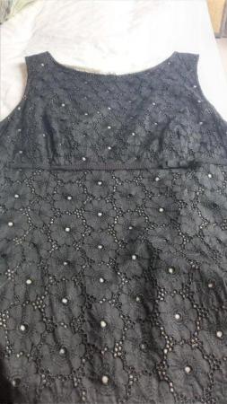 Image 2 of Black cocktail dress, Laura Ashley, size 14