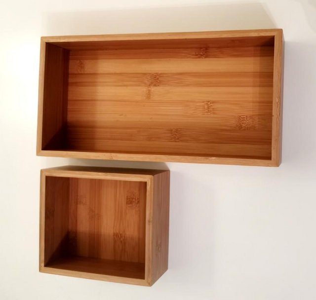 Preview of the first image of IKEA TAVELAN Bamboo decorative trays.