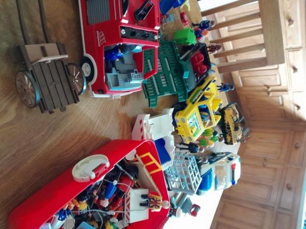 Image 1 of Playmobile vehicles and figures