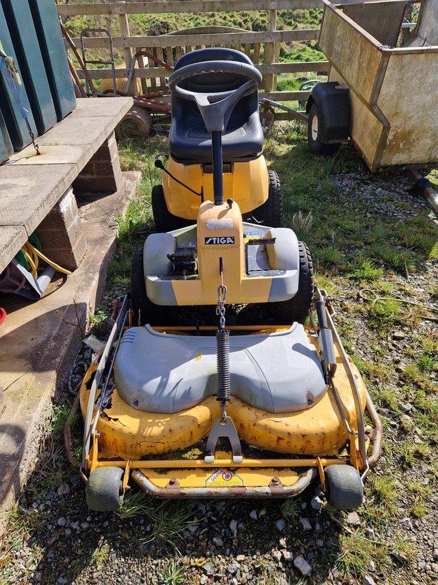 Preview of the first image of Stiga sit on mower full working order.