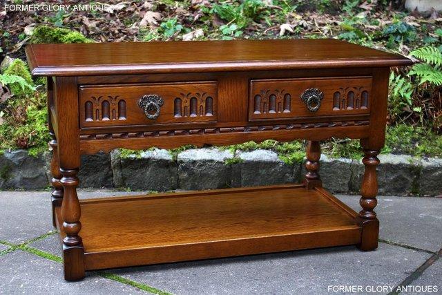 Image 43 of OLD CHARM LIGHT OAK TWO DRAWER COFFEE TABLE TV MEDIA STAND