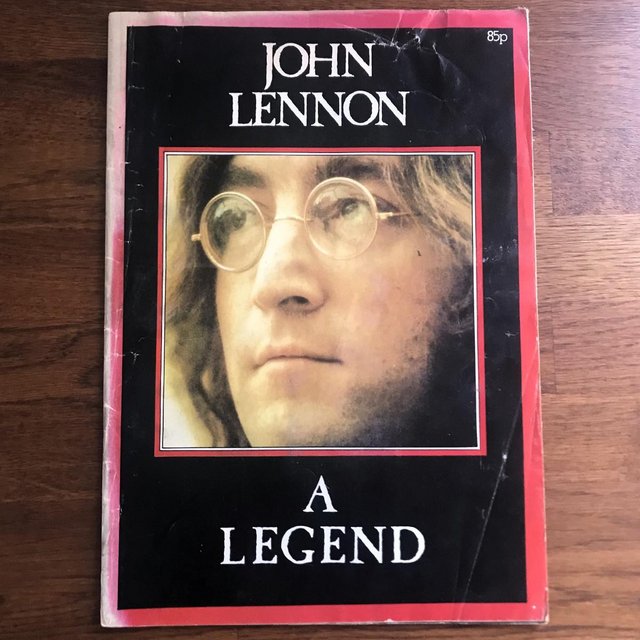 Preview of the first image of Vintage 1980 John Lennon, A Legend tribute magazine. Beatles.