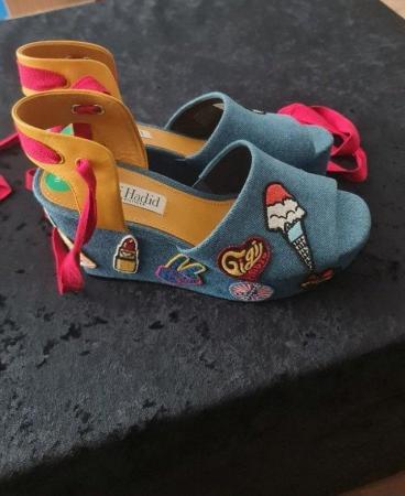 Image 1 of GiGi Hadid by Tommy Hilfiger Size 4 Denim shoes