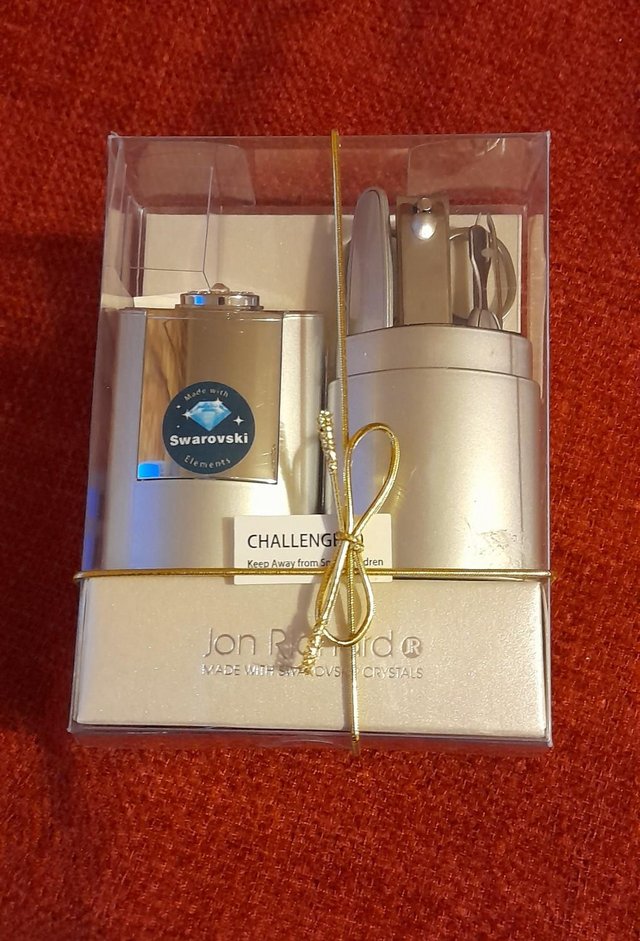 Preview of the first image of Nail Care Kit in neat silver case, NEW..