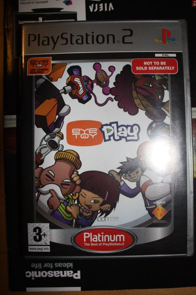 Preview of the first image of EyeToy Play (PS2) Platinum Edition.