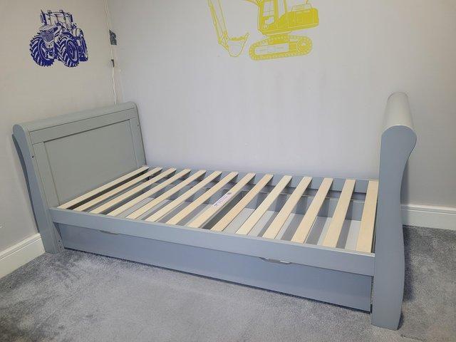 Preview of the first image of Puggle Prestbury Sleigh Cot Bed.