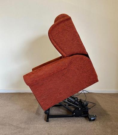 Image 11 of LUXURY ELECTRIC RISER RECLINER TERRACOTTA CHAIR CAN DELIVER