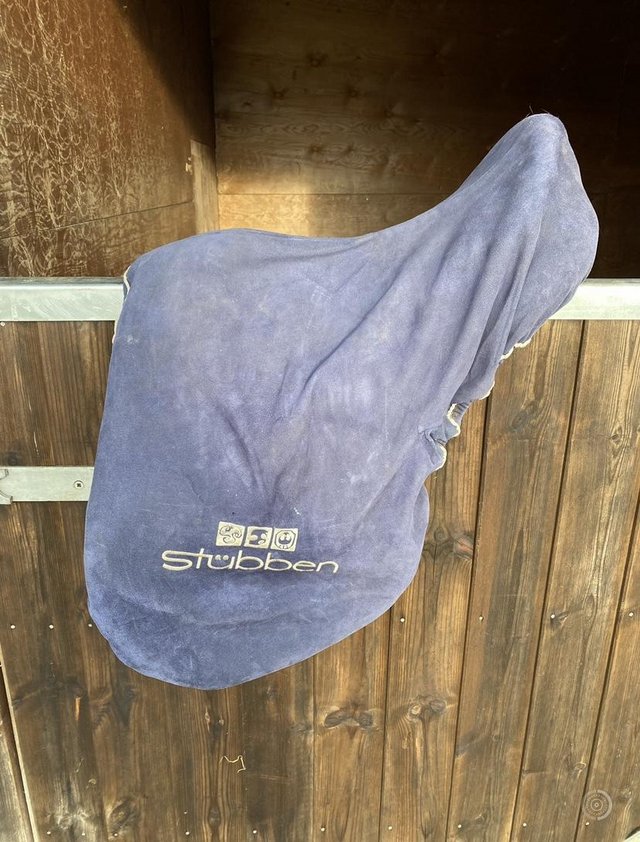 Preview of the first image of Stubben Brown Leather 17.5 GP Saddle.