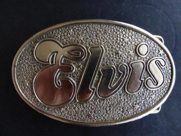 Image 3 of Elvis Presley Belt Buckle in Solid Brass