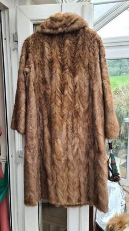 Image 11 of Vintage Fur Coat Lined with a Rich Complimentary Satin