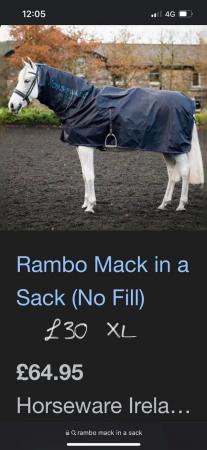 Image 1 of Rambo Mac in a sack for horses