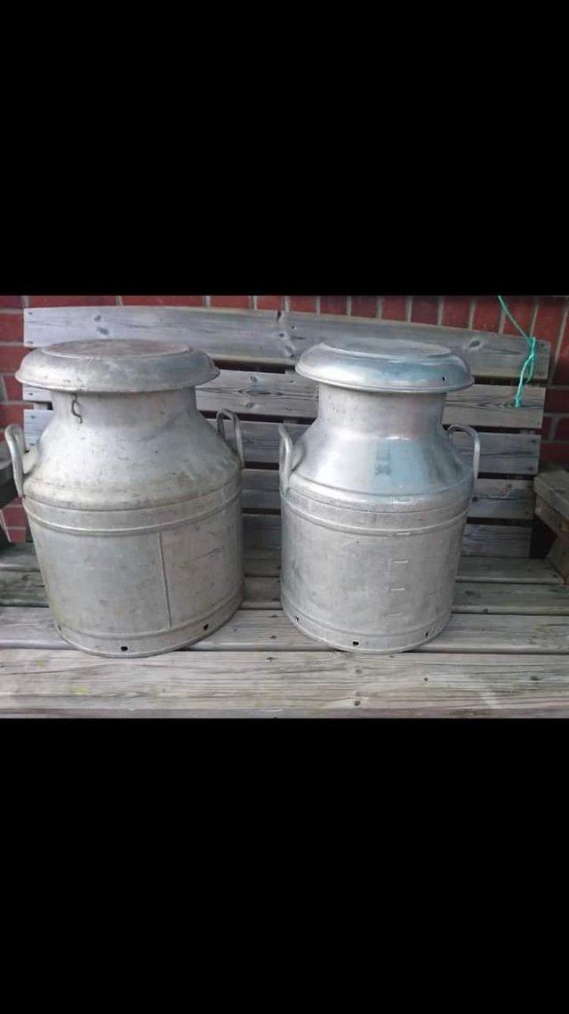 Preview of the first image of Milk Churns Wanted**Aluminium 5 and 10 Gallon.