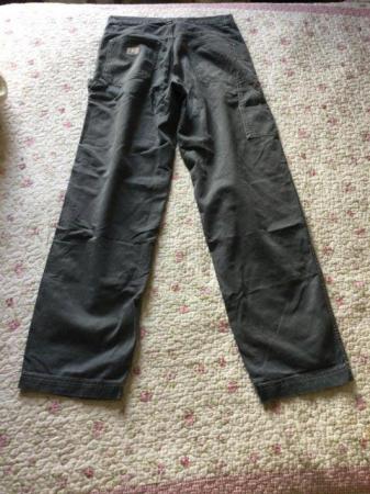 Image 6 of Men’s OLD NAVY Charcoal Utility Trousers, W33 L33 1/2