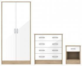Preview of the first image of BARDALONA TRIO SET - WHITE   £300  Chest 4 Drawer, 635W x 40.