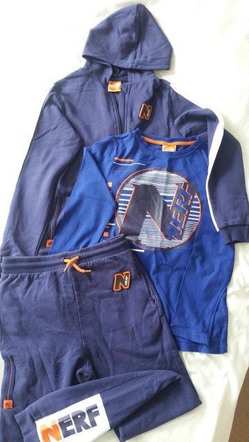 Preview of the first image of Boys NERF Jacket, top and trousers.