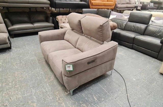 Image 14 of Dakota toronto charcoal fabric recliner 2 seater sofa