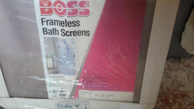 Image 3 of Boss frame less bath screen for sale