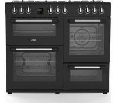 Preview of the first image of LOGIK 100CM BLACK DUAL FUEL RANGE COOKER-7 HOBS-FAB.