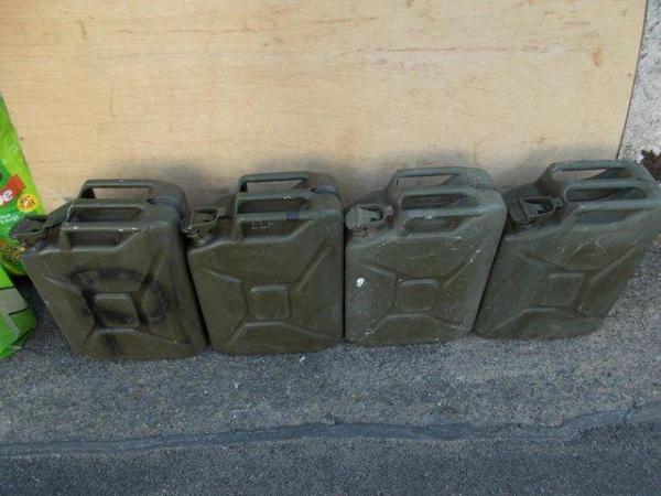 Image 1 of 20L Nato Army Petrol Diesel Jerry cans, secure fuel storage