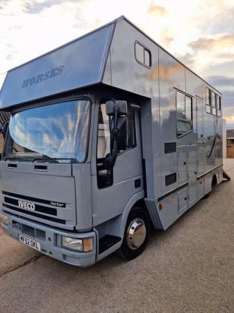 Image 1 of Lovely Iveco 7.5t horsebox for sale