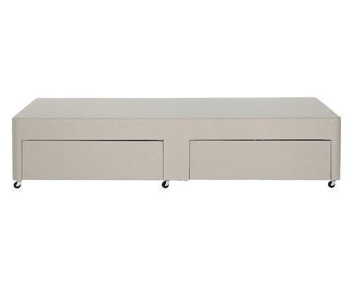 Image 1 of SINGLE DIVAN BASE WITH 2 DRAWERS IN YOUR CHOSEN FABRIC
