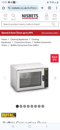Image 1 of Buffalo convention oven 100ltr