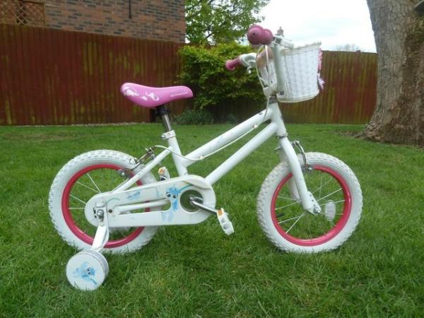 Image 1 of GIRLS BICYCLE WITH STABILISERS