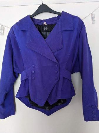 Image 3 of Nubuck Dress and Jacket, Purple