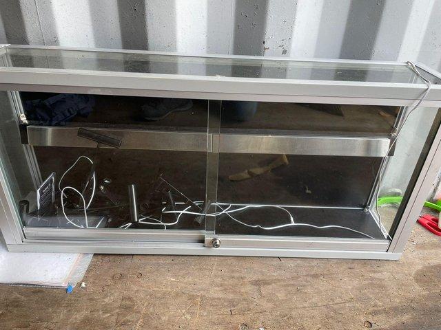 Preview of the first image of High quality aluminium and glass display cabinets.