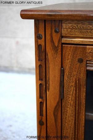 Image 18 of AN ERCOL GOLDEN DAWN ELM CORNER TV CABINET STAND TABLE UNIT