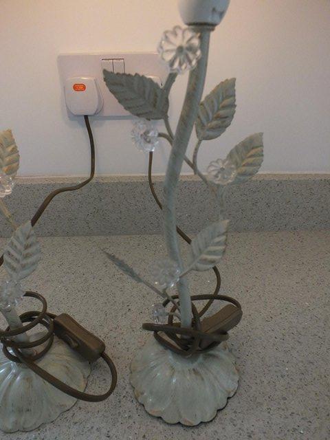 Preview of the first image of BHS Shabby Chic Style Table Lamps (New).