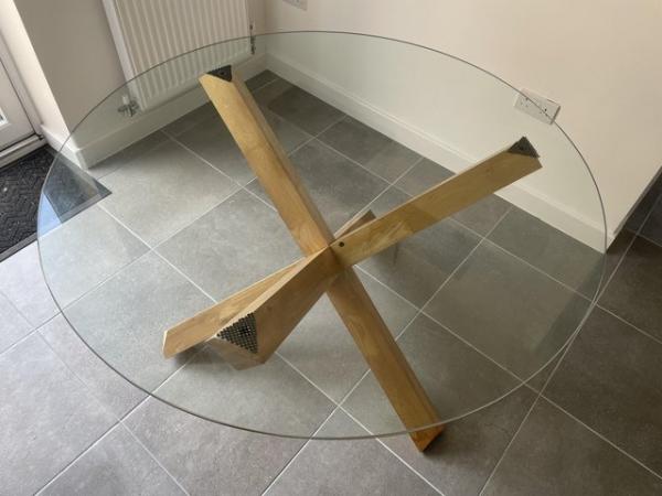 Image 1 of Tempered glass dining table