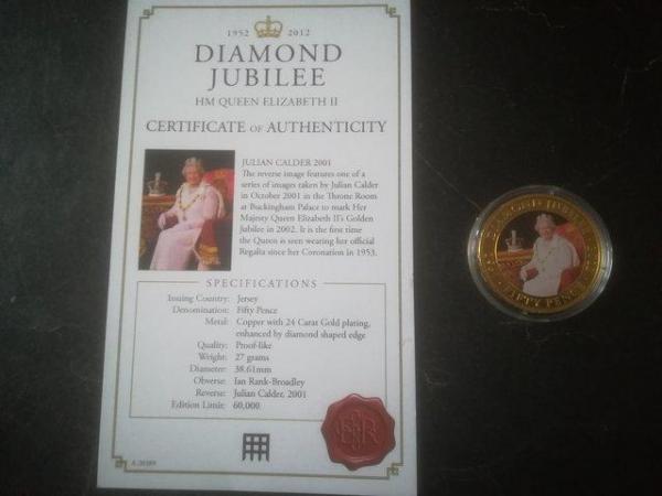 Image 1 of HRH OUR QUEEN DIAMOND JUBILEE PICTURE ohCOIN