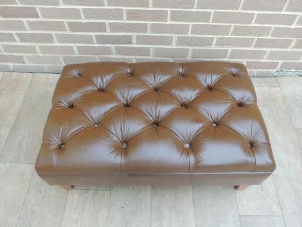 Image 3 of Marks and Spencer Chesterfield Footstool with Storage (Deliv