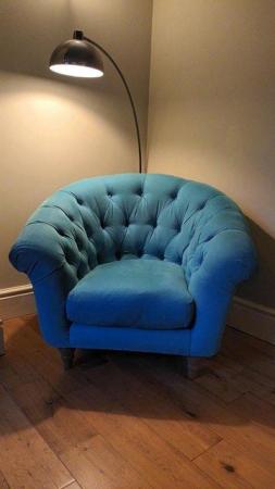 Image 1 of Cupcake Armchair Peacock blue by Loaf at John Lewis