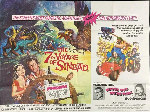 Preview of the first image of 7th VOYAGE OF SINBAD / WATCH OUT WE`RE MAD FILM POSTER.