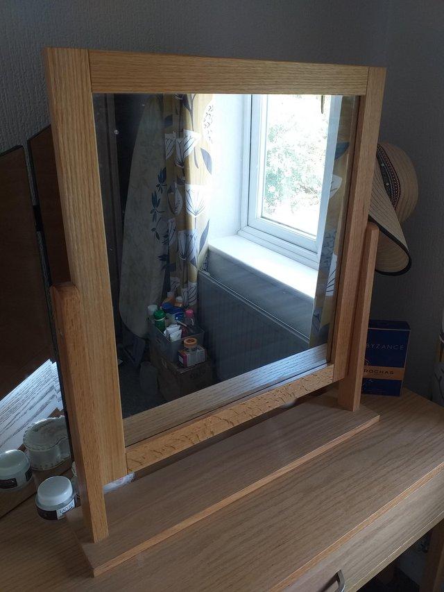 Preview of the first image of Lovely wood Dressing table mirror.