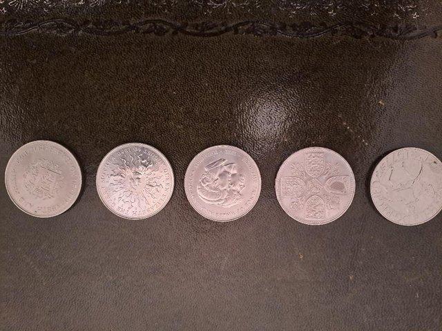Preview of the first image of A set of Commemorative crown coins.