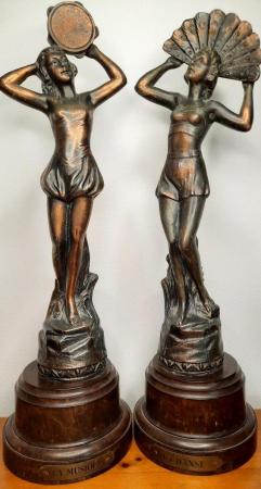Image 3 of Antique, Art Deco, Bronze, Marble Collectible Antiques - ONO