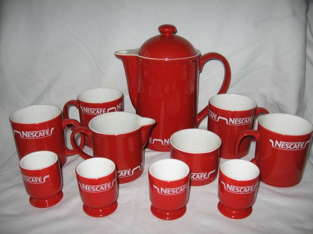 Preview of the first image of COLLECTABLE 1970/80'S NESCAFÉ CROCKERY SET.