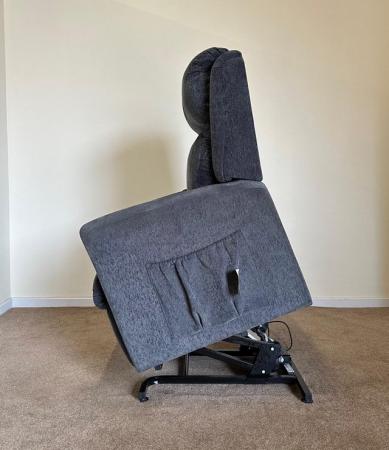 Image 15 of ELECTRIC RISER RECLINER DUAL MOTOR CHAIR GREY ~ CAN DELIVER