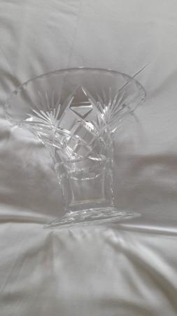 Image 3 of 2 Vintage crystal glass vases