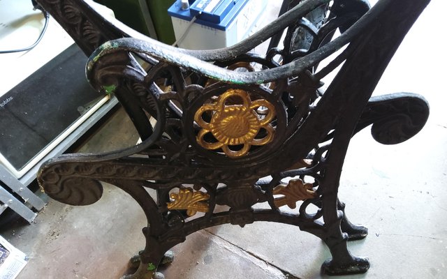 Image 2 of Cast iron antique bench ends