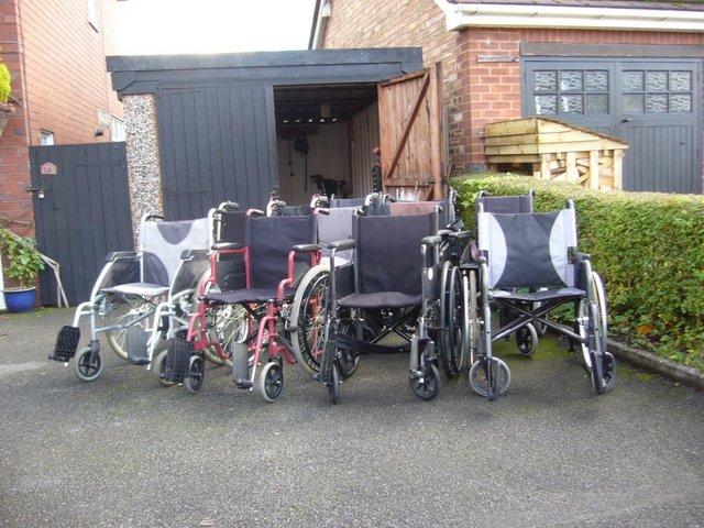 Preview of the first image of LARGE selection of wheelchair's.