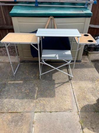 Image 1 of Camping kitchen table and stove stand