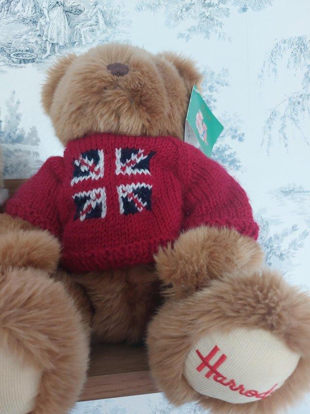 Preview of the first image of ReducedPre owned Harrods teddy bear.