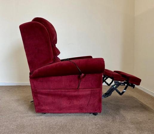 Image 16 of PRIDE ELECTRIC RISER RECLINER DUAL MOTOR RED CHAIR DELIVERY