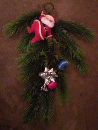 Image 1 of Father Christmas Wreath decoration